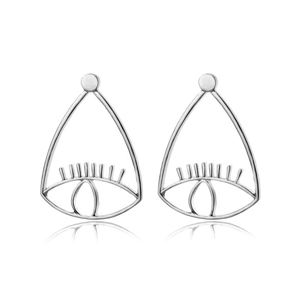 Teardrop Eye Drop Earrings - Picture 2 of 5